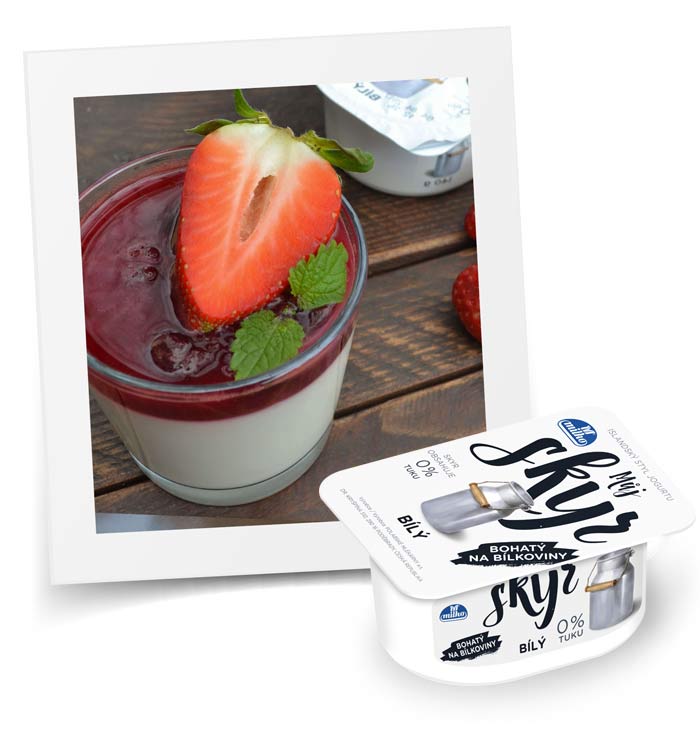 Skyr pannacotta